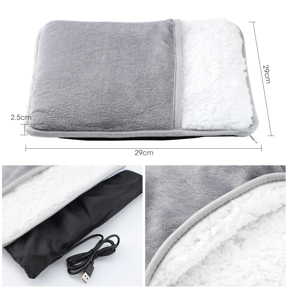 Electric Foot Heating Pad Fast-Heating Under Desk Warming Mat