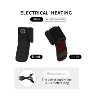 Electric Heated Ankle Support Brace 3-Level Heat & Massage