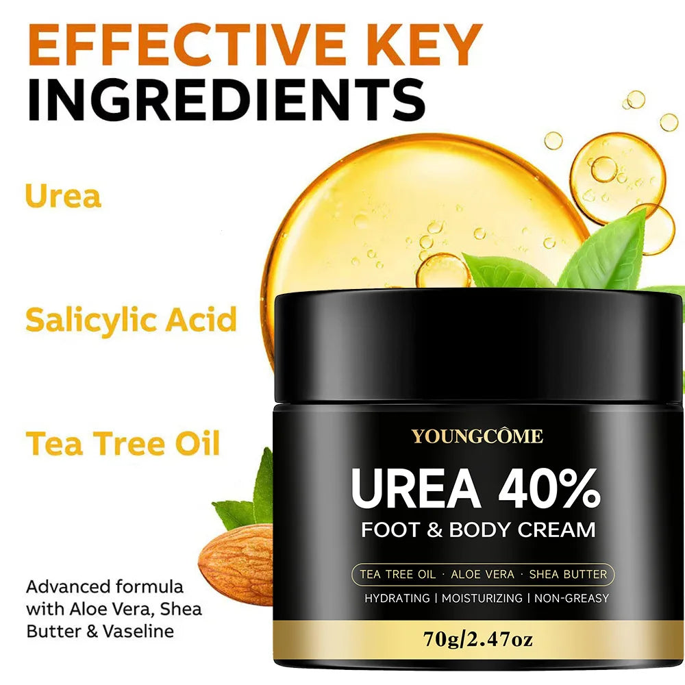 Urea 40% Foot Cream Intensive Moisturizer for Dry & Cracked Skin
