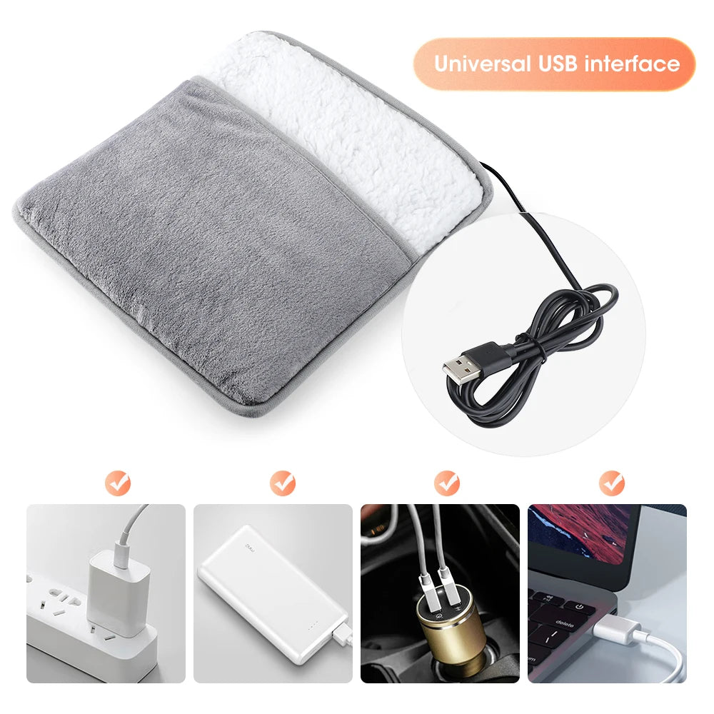 Electric Foot Heating Pad Fast-Heating Under Desk Warming Mat