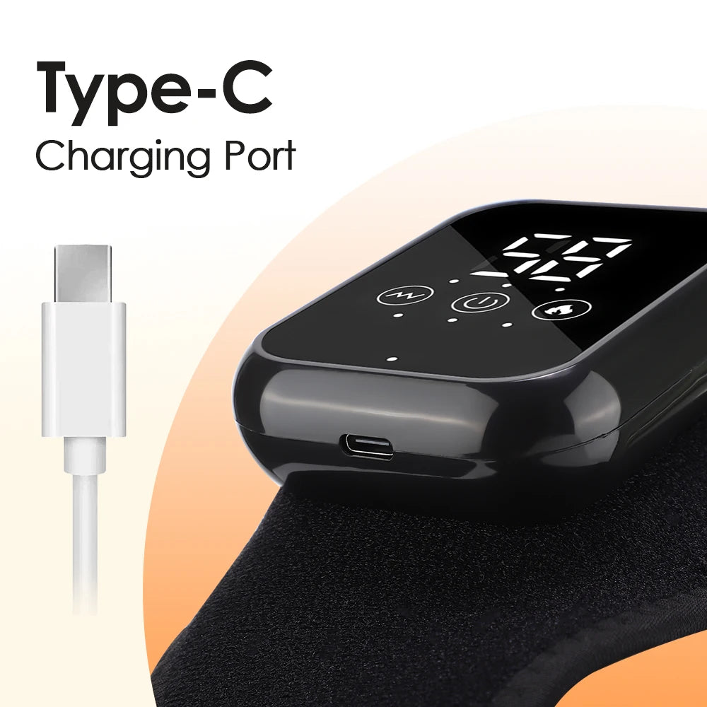 Electric Heated Ankle Massager Brace Heat, Vibration & Support