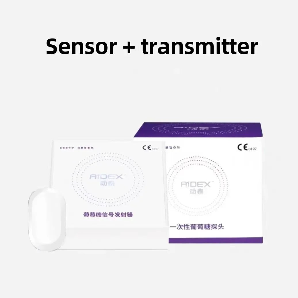 Freestyle Libre Sensor Bluetooth Scan Free Remote Data Sharing Aidex Dynamic Blood Glucose Monitoring CGMS 24h Realtime Monitor