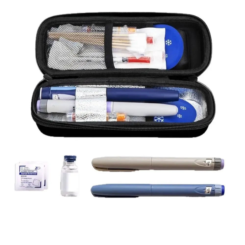 Waterproof Insulin Cooler Travel Case with Thermometer Display