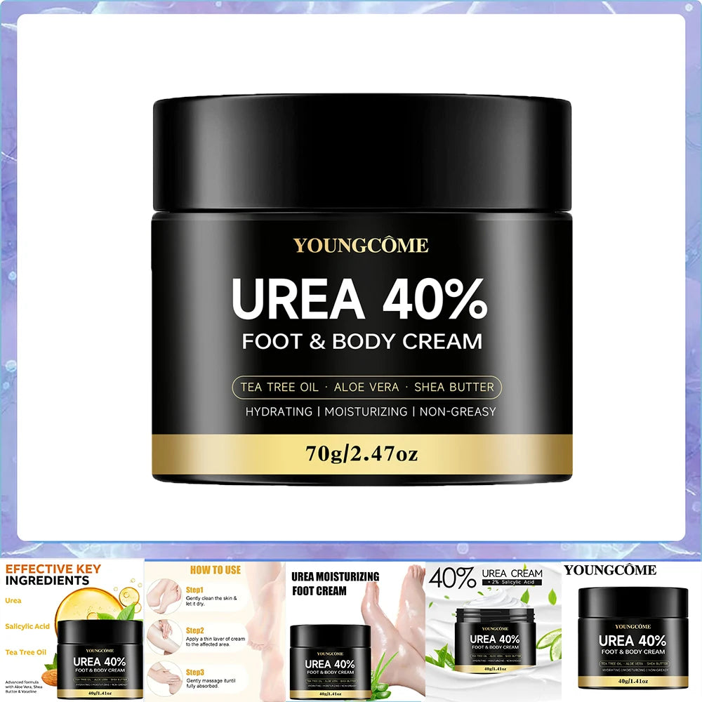 Urea 40% Foot Cream Intensive Moisturizer for Dry & Cracked Skin