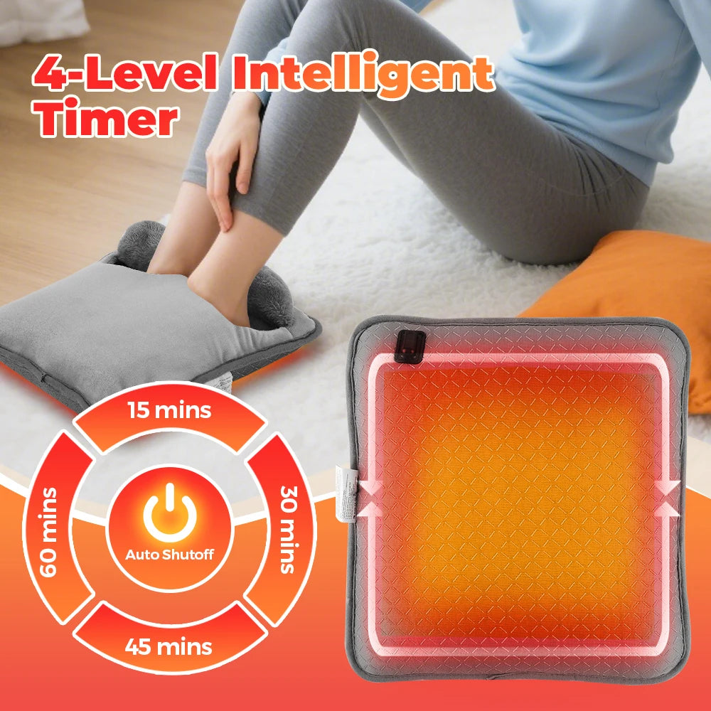 Electric Foot Heating Pad Fast-Heating Under Desk Warming Mat