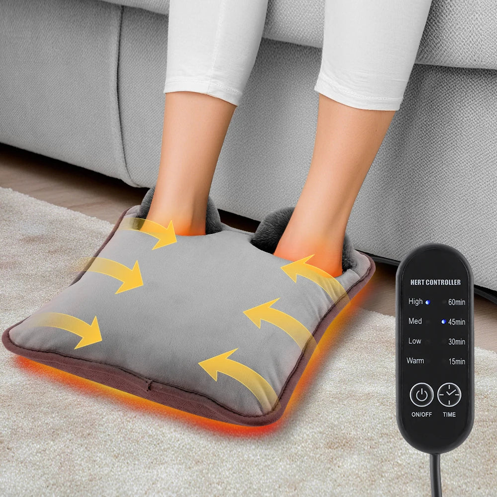 Electric Foot Heating Pad Fast-Heating Under Desk Warming Mat