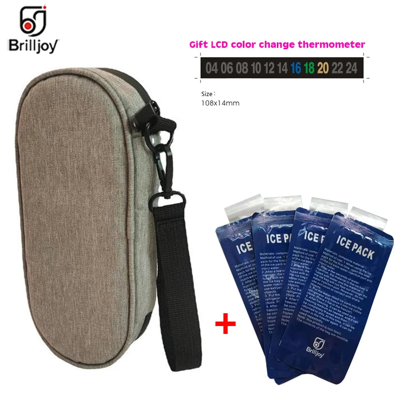 Waterproof Insulin Cooler Bag with Ice Pack Diabetic Storage Case