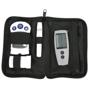 Portable Blood Glucose & BP Monitor Storage Bag Zipper Organizer Case