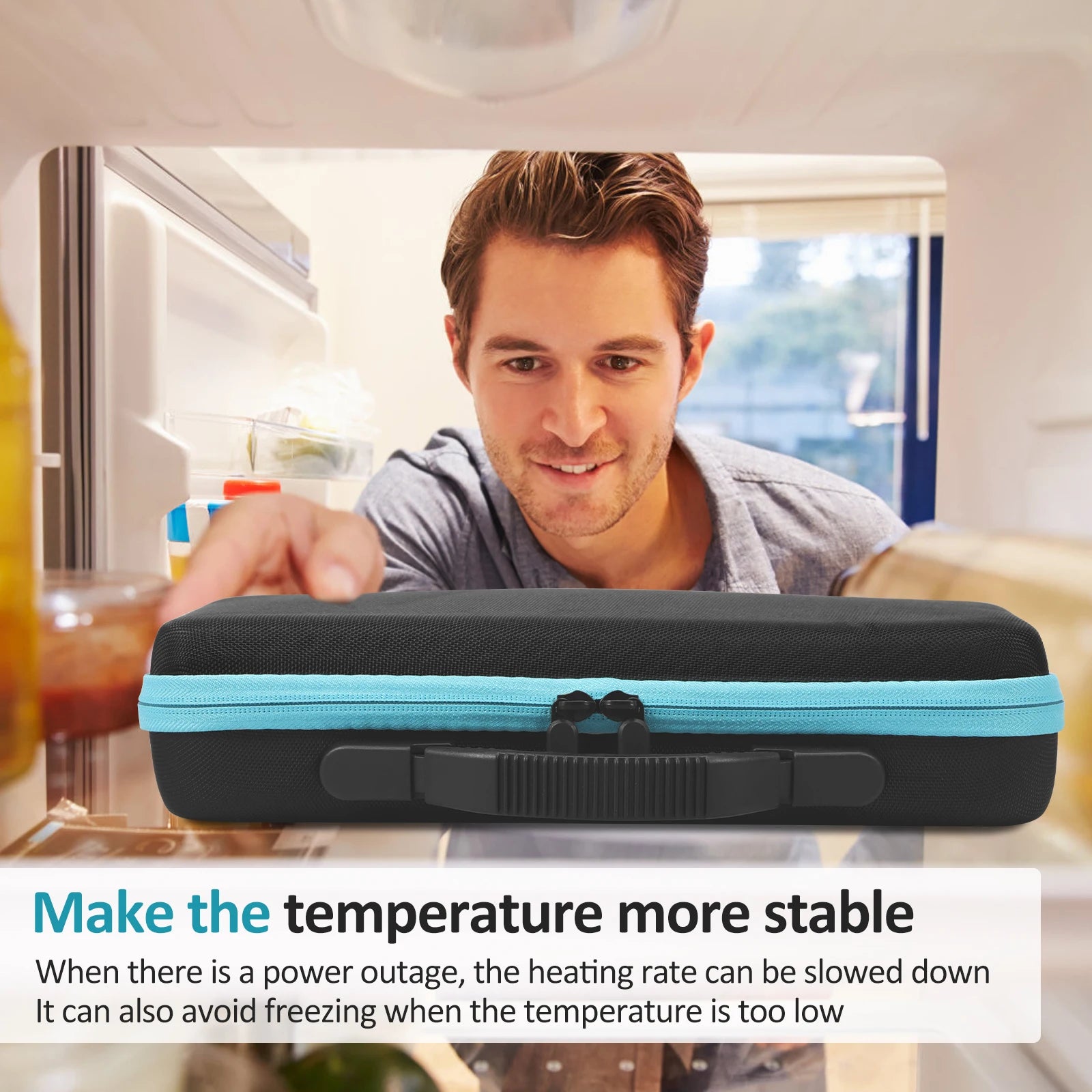 Portable Insulin Vial Storage Box 60-Slot Medicine Organizer