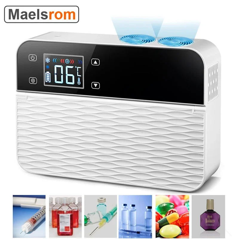 USB Insulin Cooler Bag with Temperature Control Portable Medical Travel Case