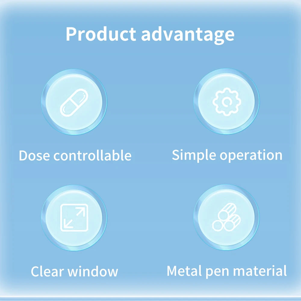 Reusable Insulin Pen for 3ml Cartridges Home Diabetes Use