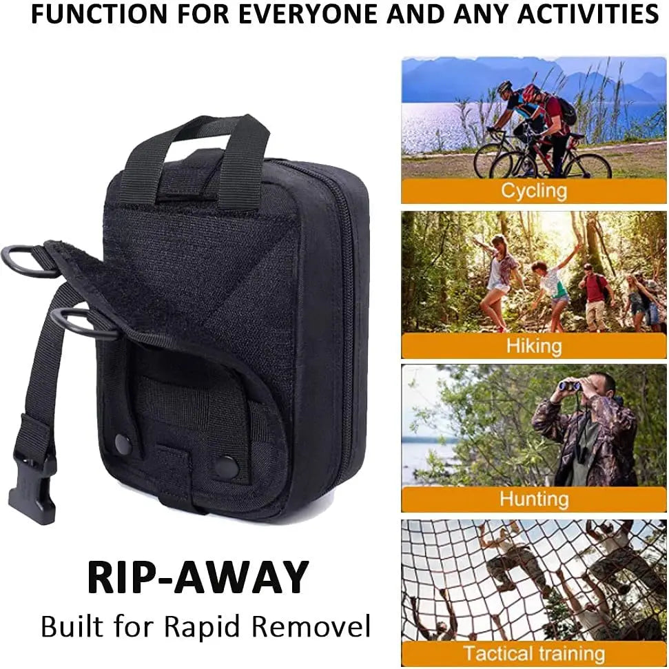 Tactical MOLLE First Aid Pouch Lightweight Rip-Away Medical Bag