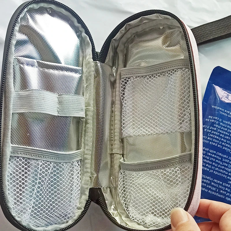 Waterproof Insulin Cooler Bag with Ice Pack  Diabetic Storage Case