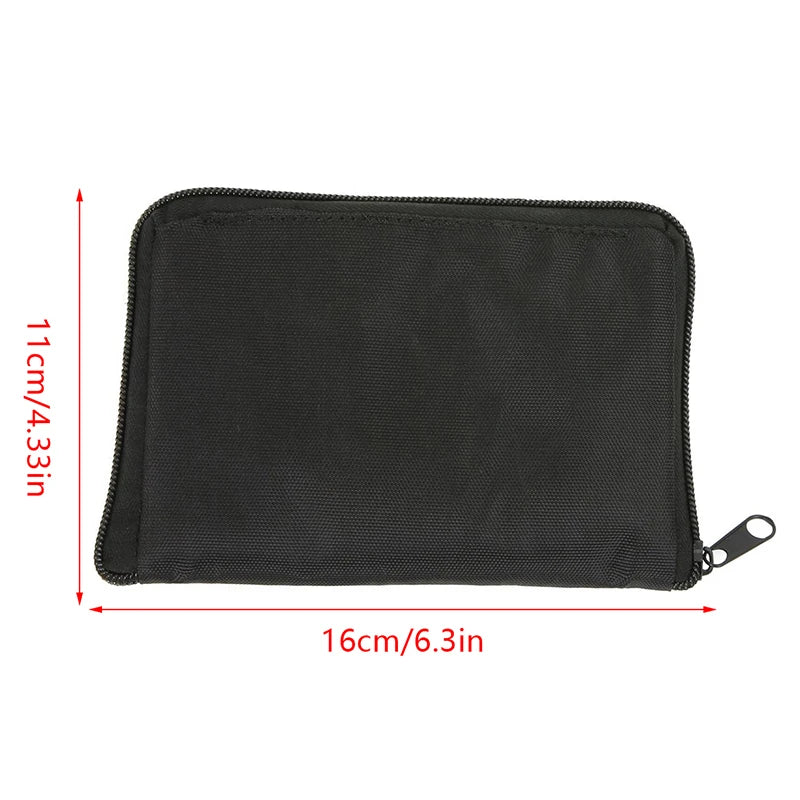 Portable Blood Glucose & BP Monitor Storage Bag Zipper Organizer Case