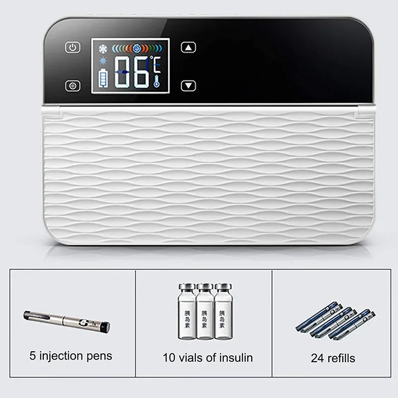 USB Insulin Cooler Bag with Temperature Control Portable Medical Travel Case