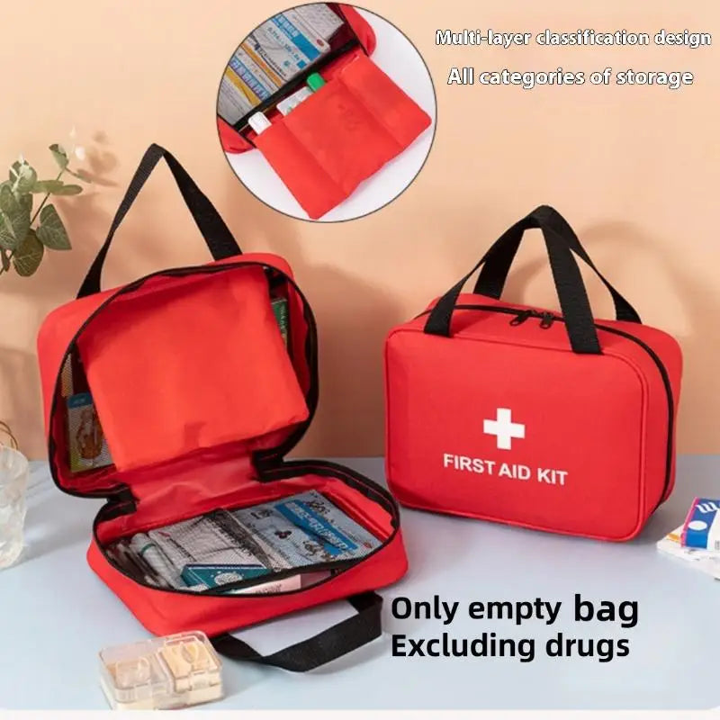 Portable First Aid Medical Storage Bag Travel & Emergency Organizer