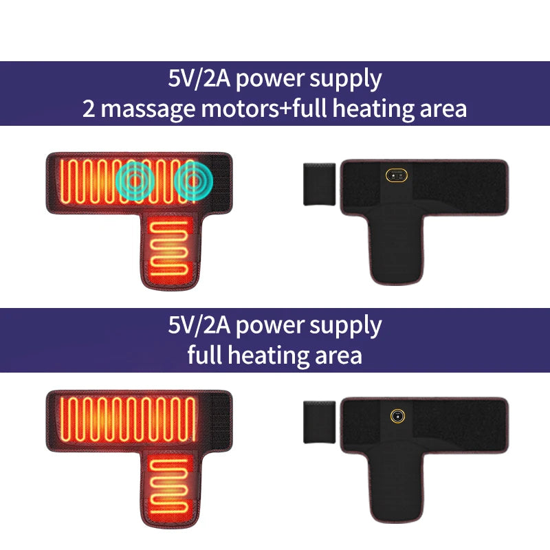 Electric Heated Ankle Support Brace 3-Level Heat & Massage