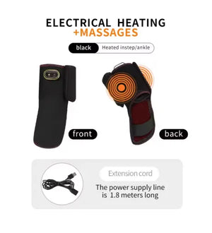 Electric Heated Ankle Support Brace 3-Level Heat & Massage
