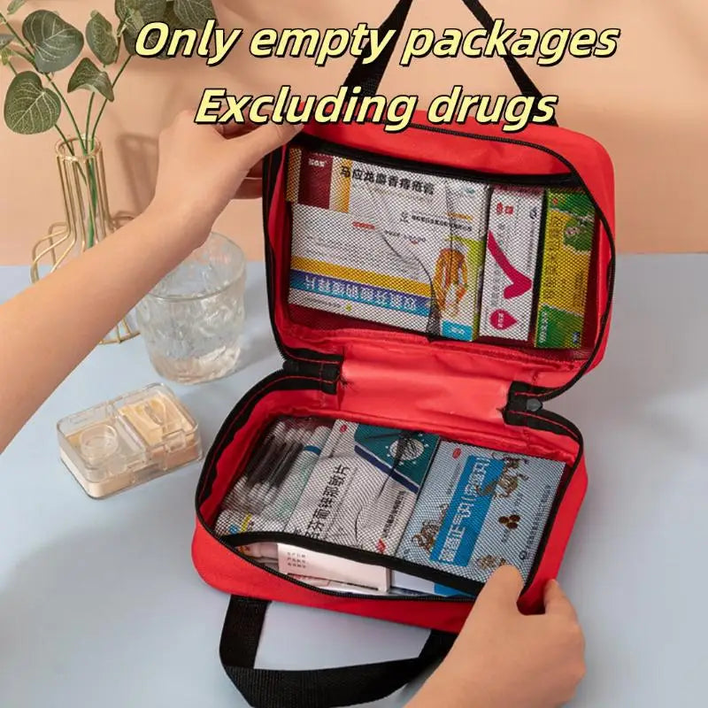 Portable First Aid Medical Storage Bag Travel & Emergency Organizer