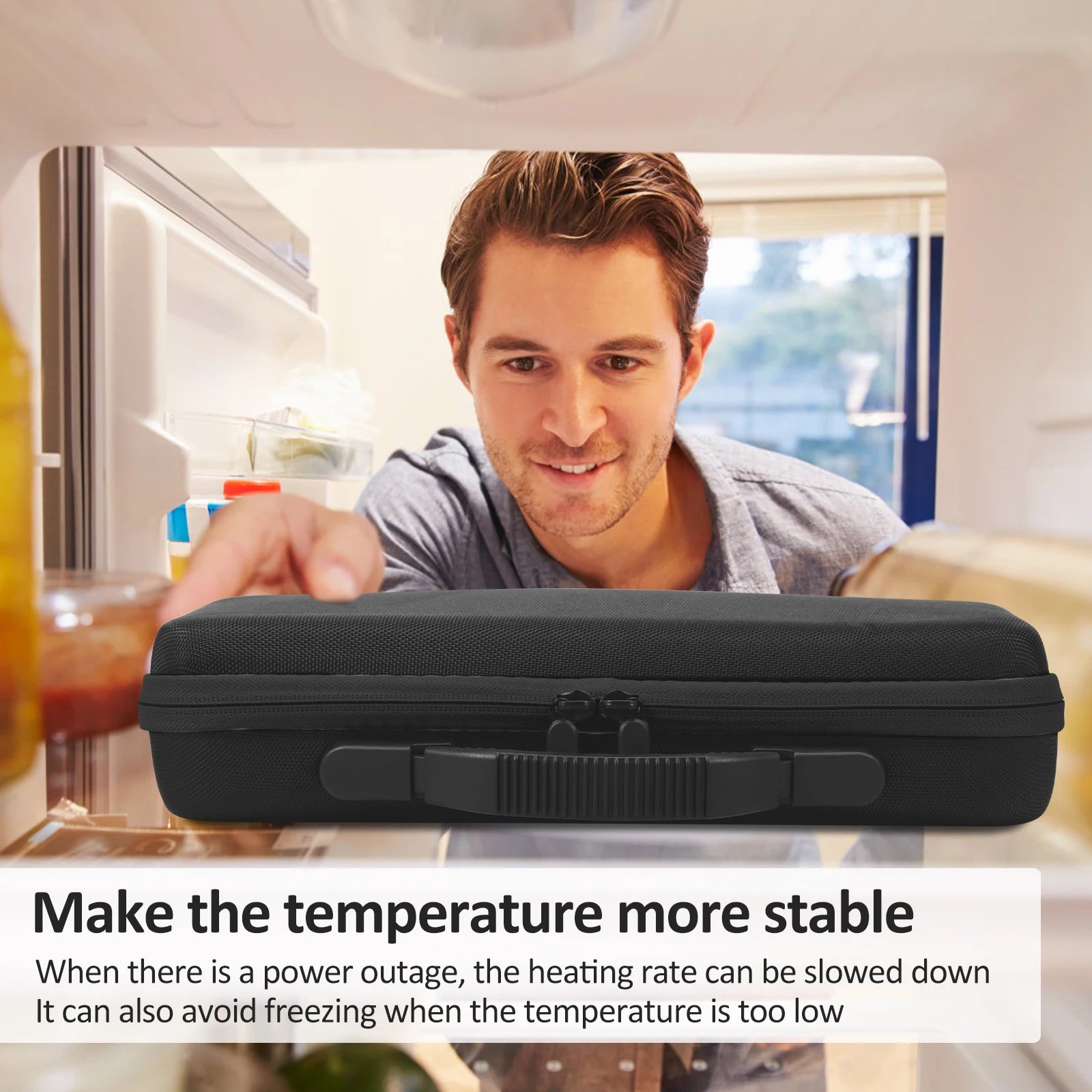 Portable Insulin Vial Storage Box 60-Slot Medicine Organizer