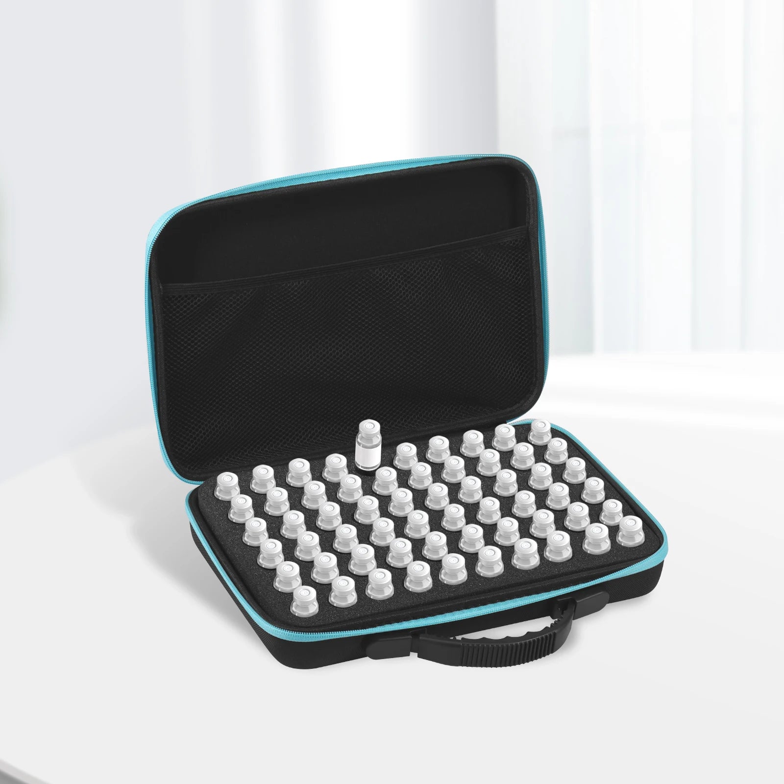 Portable Insulin Vial Storage Box 60-Slot Medicine Organizer