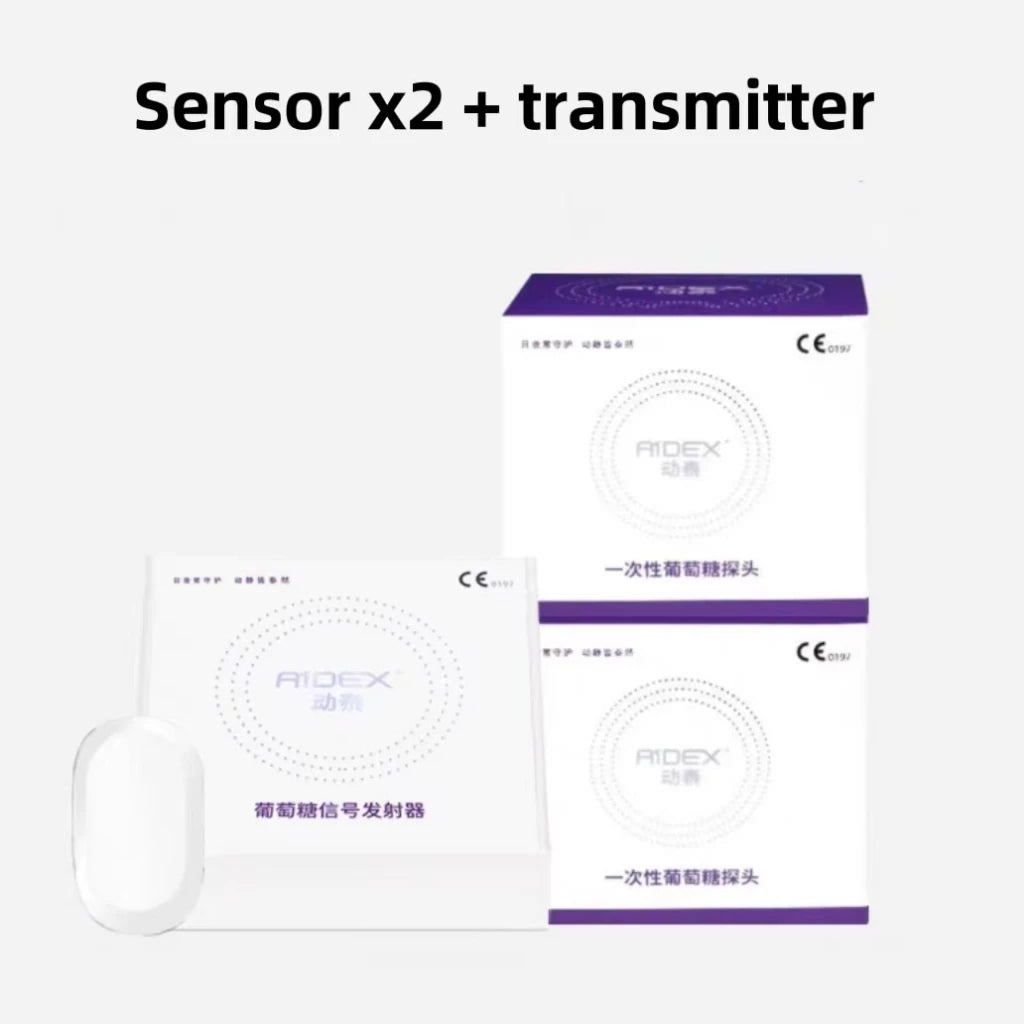 Freestyle Libre Sensor Bluetooth Scan Free Remote Data Sharing Aidex Dynamic Blood Glucose Monitoring CGMS 24h Realtime Monitor