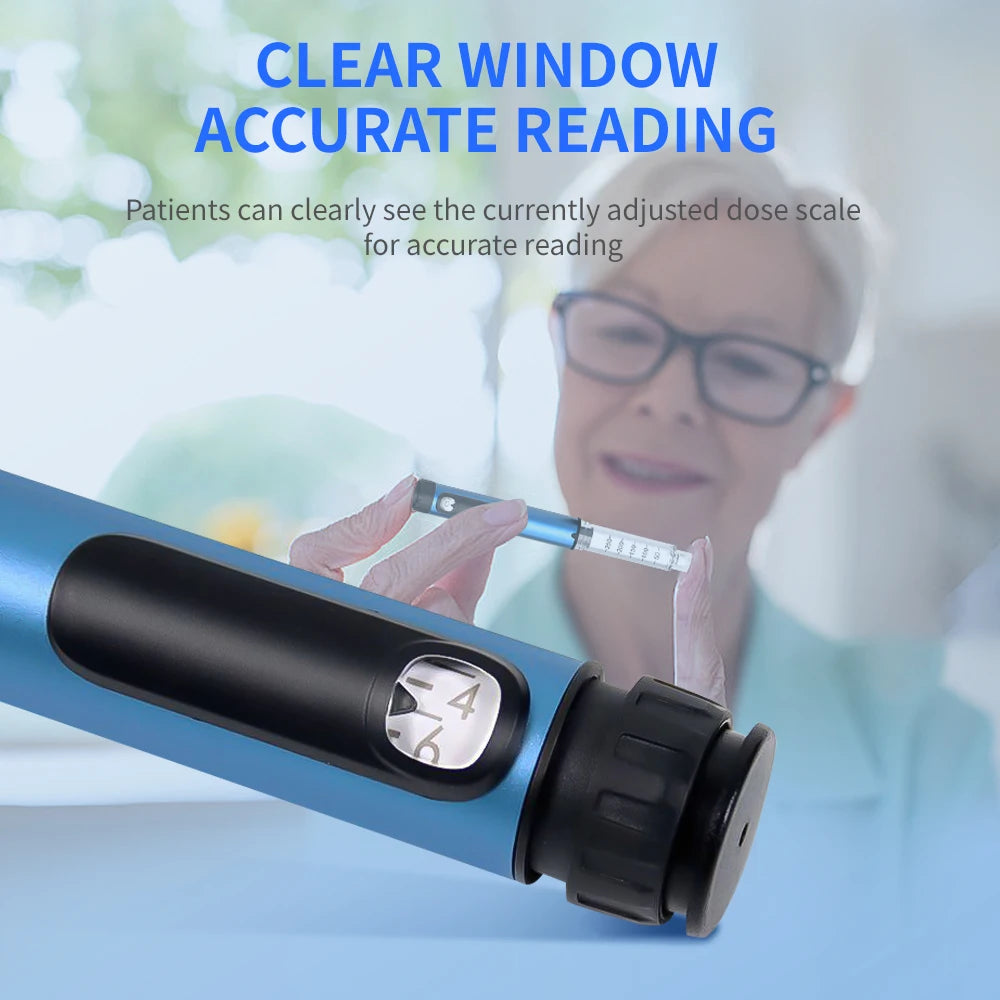 Reusable Insulin Pen for 3ml Cartridges Home Diabetes Use