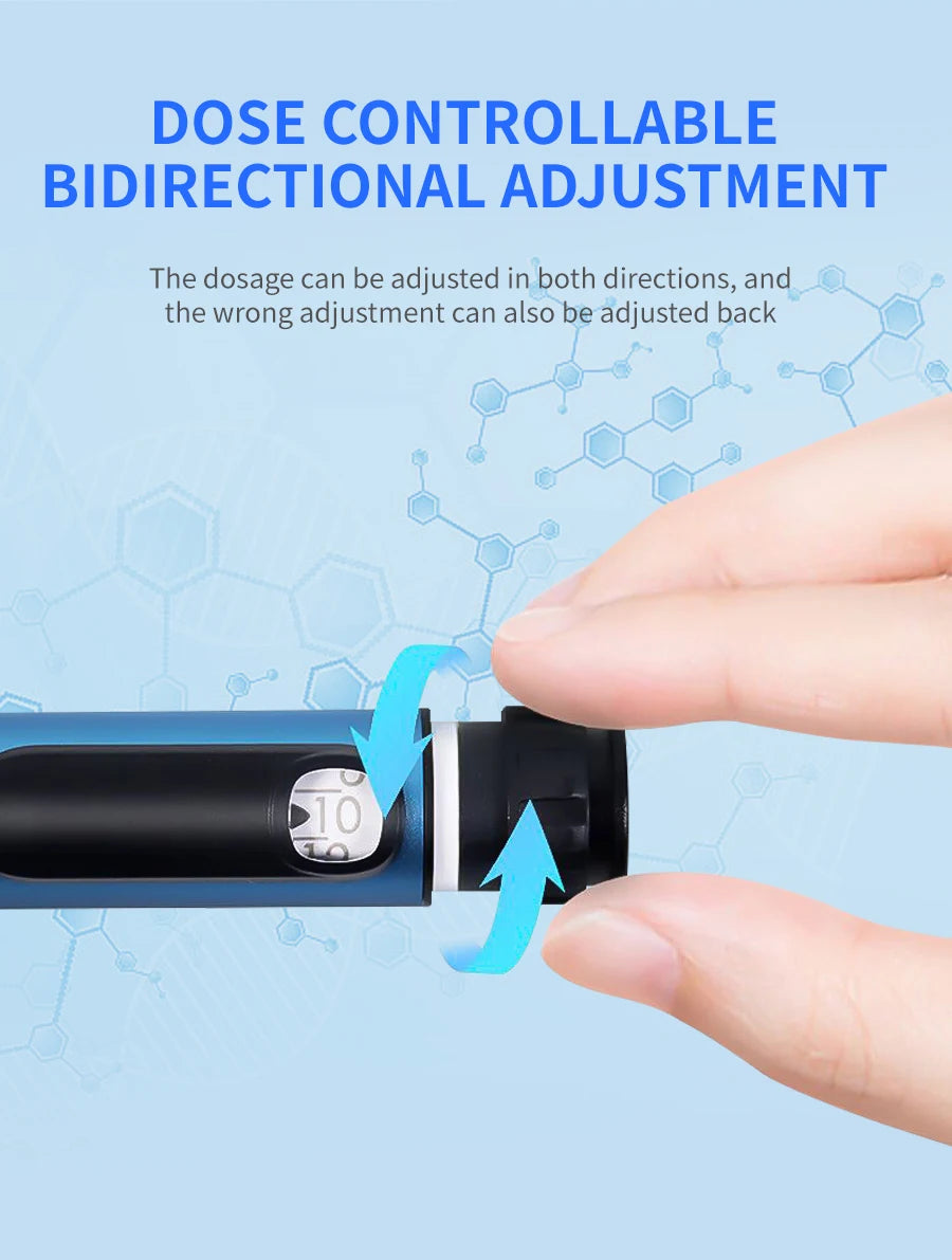 Reusable Insulin Pen for 3ml Cartridges Home Diabetes Use